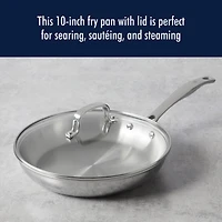 Henckels Stainless Steel 10" Frying Pan with Lid