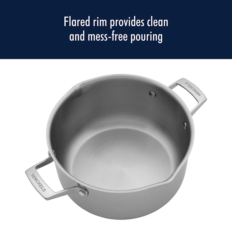 Henckels Stainless Steel 6-qt. Dutch Oven