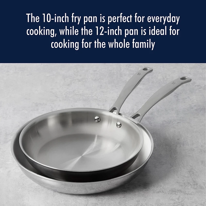 Henckels Stainless Steel 2-pc. Frying Pan Set
