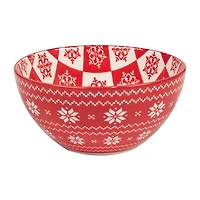 Certified International Peppermint Candy 6-pc. Porcelain Ice Cream Bowl