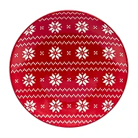 Certified International Peppermint Candy 6-pc. Porcelain Appetizer Plate