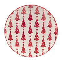 Certified International Peppermint Candy 6-pc. Porcelain Appetizer Plate
