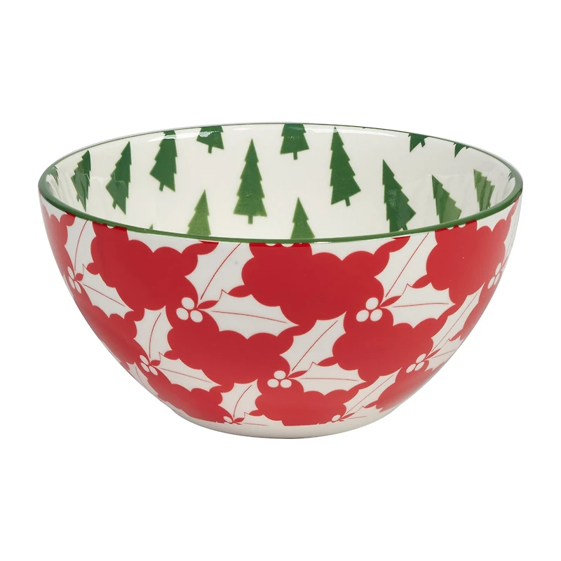 Certified International Winter Medley 6-pc. Porcelain Ice Cream Bowl