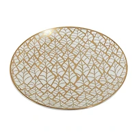 Certified International Matrix Gold 6-pc. Porcelain Appetizer Plate