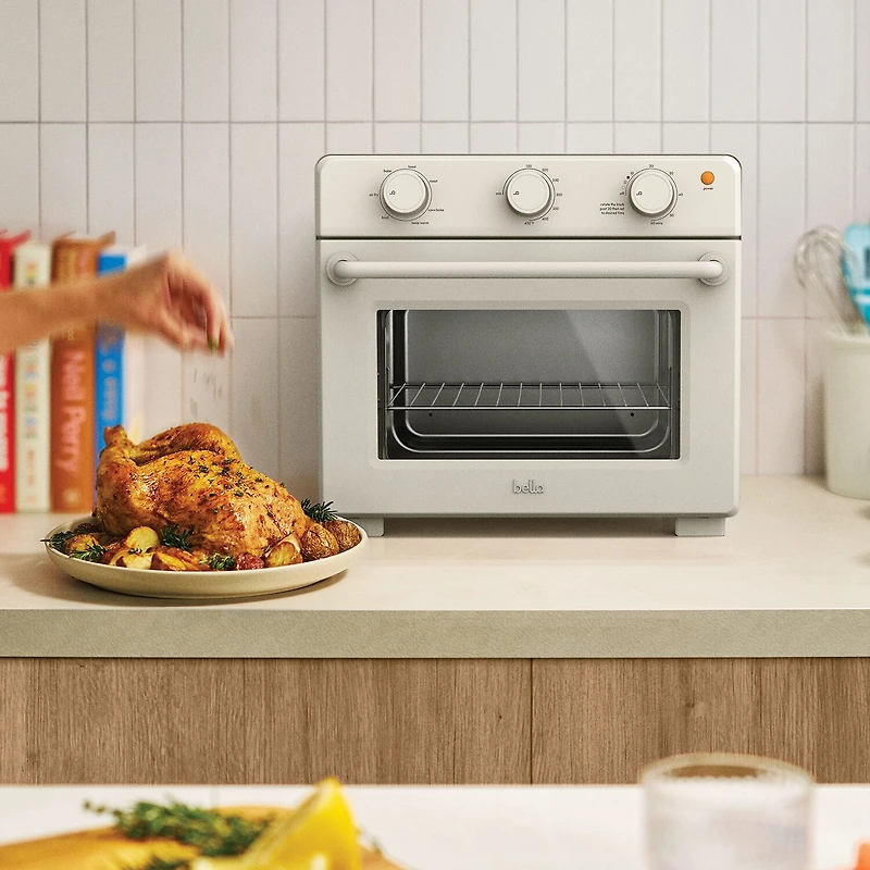 bella 6-Slice Toaster Oven Air Fryer, Fits-anywhere™ kitchenware