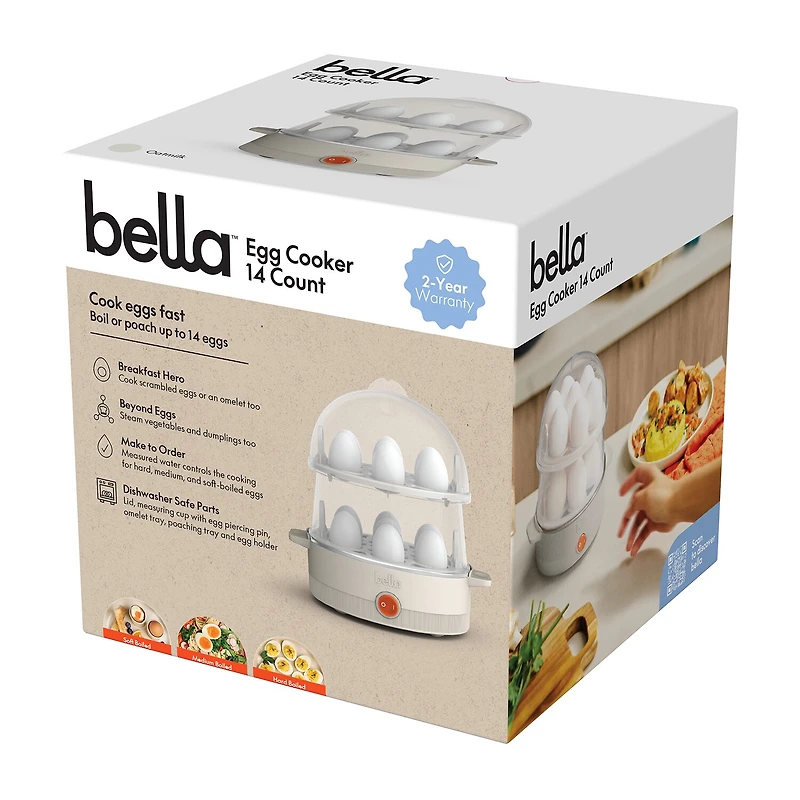 bella 14-Egg Cooker, Fits-anywhere™ kitchenware