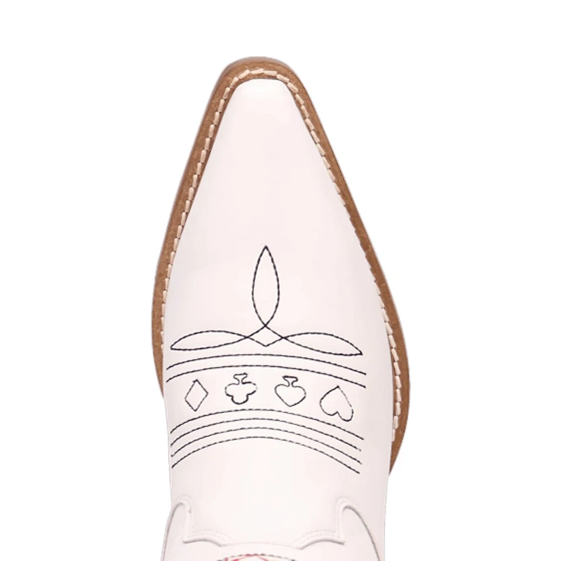 Dingo Womens King Of Clubs Stacked Heel Cowboy Boots