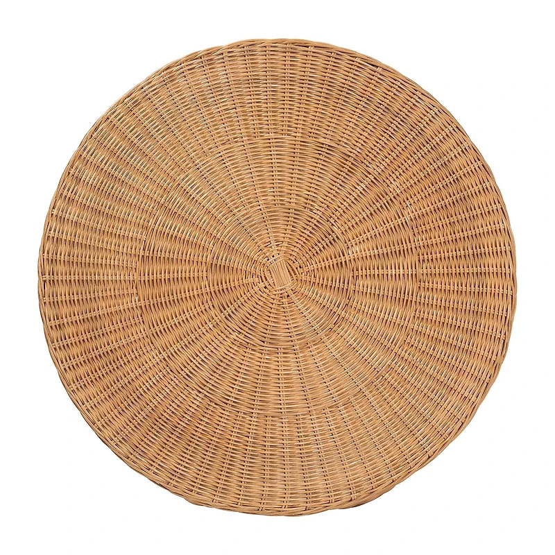 Palm Rattan End Table