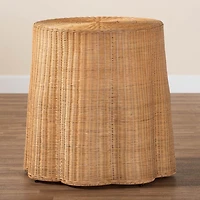 Palm Rattan End Table