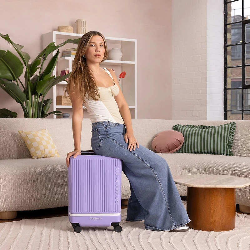 Florence By Mills X Delsey Paris Spin Me Away 20 Inch Hardside Expandable Carry-On Spinner Luggage