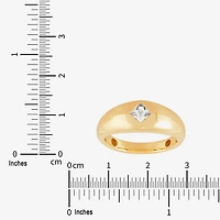 Limited Quantities! Womens 7.5MM Genuine White Topaz 14K Gold Band