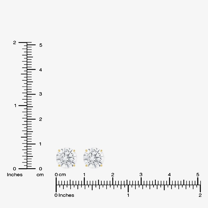 (G-H, Si2) Womens 5 CT. T.W. Lab-Grown Diamond 10K Gold Round 2-pc. Jewelry Set