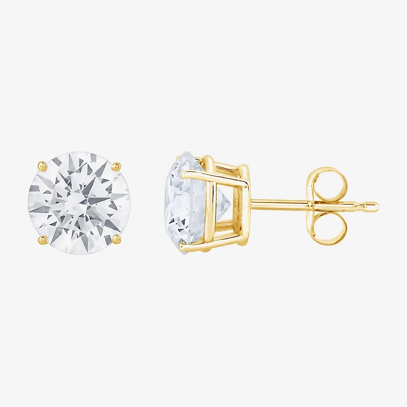 (G-H, Si2) Womens 5 CT. T.W. Lab-Grown Diamond 10K Gold Round 2-pc. Jewelry Set