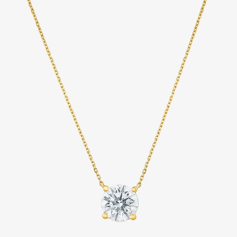 (G-H, Si2) Womens 5 CT. T.W. Lab-Grown Diamond 10K Gold Round 2-pc. Jewelry Set