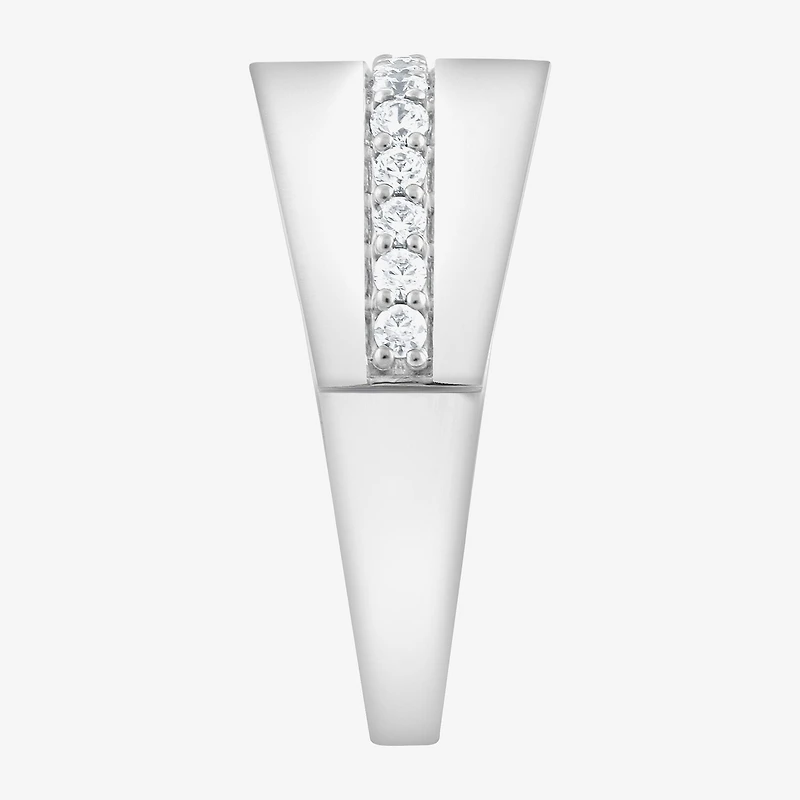 (F,Si2) Mens 1/2 CT. T.W. Lab Grown White Diamond Sterling Silver Fashion Ring