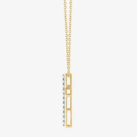 Cross (F, Si2) Mens 1 CT. T.W. Lab Grown White Diamond 14K Gold Over Silver Cross Pendant