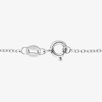 Cross (F, Si2) Mens 1 CT. T.W. Lab Grown White Diamond Sterling Silver Cross 18 Inch Pendant Necklace