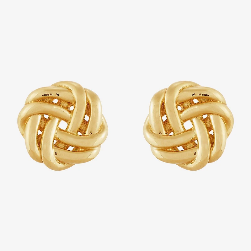 Limited Quantities! 14K Gold 8.3mm Knot Stud Earrings