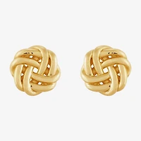 Limited Quantities! 14K Gold 8.3mm Knot Stud Earrings