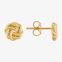 Limited Quantities! 14K Gold 8.3mm Knot Stud Earrings