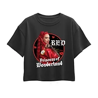Disney Collection Little & Big Kid Girls Round Neck Short Sleeve Regular Fit Descendants Graphic T-Shirt