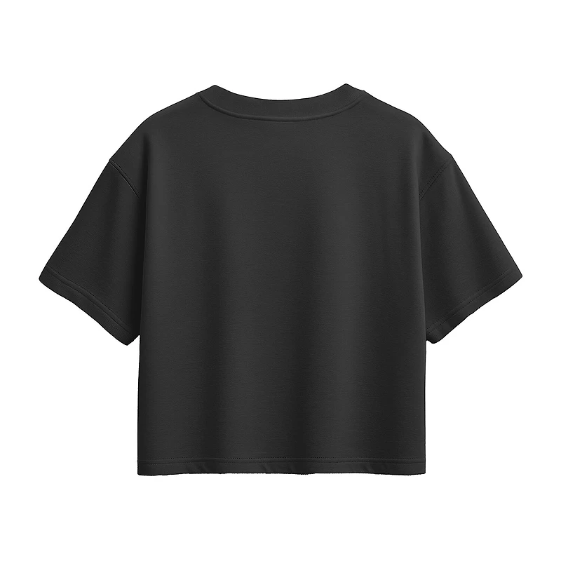 Disney Collection Little & Big Kid Girls Round Neck Short Sleeve Regular Fit Mickey Mouse Graphic T-Shirt