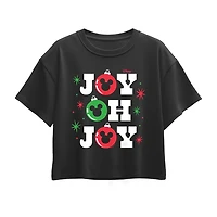 Disney Collection Little & Big Kid Girls Round Neck Short Sleeve Regular Fit Mickey Mouse Graphic T-Shirt
