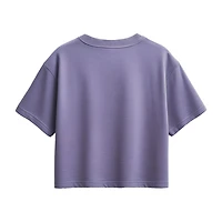 Disney Collection Little & Big Kid Girls Round Neck Short Sleeve Regular Fit Graphic T-Shirt