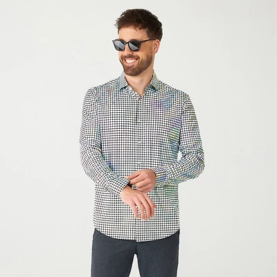 Opposuits Discoballer Mens Regular Fit Long Sleeve Dress Shirt