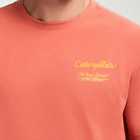 CAT Heavy Weight Mens Crew Neck Short Sleeve Regular Fit Graphic T-Shirt