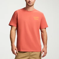 CAT Heavy Weight Mens Crew Neck Short Sleeve Regular Fit Graphic T-Shirt