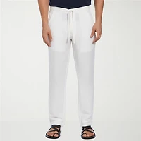 Cubavera 30" Inseam Linen Mens Regular Fit Drawstring Pant