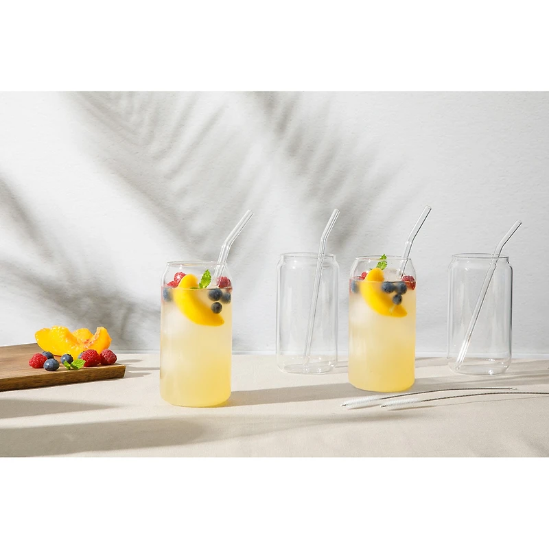 Gibson Home Zadie 10-pc. Glass Tumbler and Straw Set