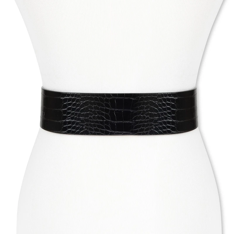 JS Jessica Simpson 2.5" Double Bucke Womens Belt