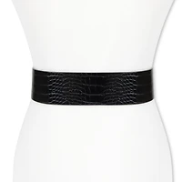 JS Jessica Simpson 2.5" Double Bucke Womens Belt