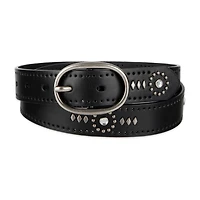 JS Jessica Simpson 1" Jeweled Centerbar Womens Belt