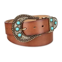 JS Jessica Simpson Turquoise With Hardware Womens Belt