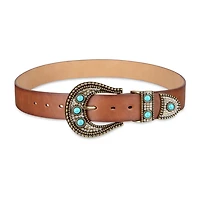 JS Jessica Simpson Turquoise With Hardware Womens Belt