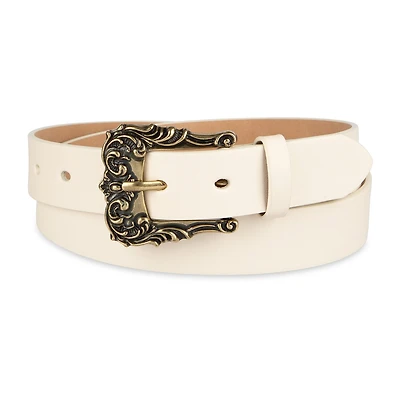 JS Jessica Simpson Ornate Buckle Womens Belt