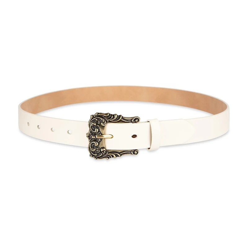JS Jessica Simpson Ornate Buckle Womens Belt