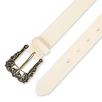 JS Jessica Simpson Ornate Buckle Womens Belt