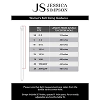 JS Jessica Simpson Ornate Buckle Womens Belt