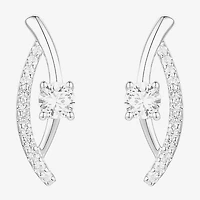 G-H / Vs2-Si1 Womens 1/3 CT. T.W. Lab Grown White Diamond 10K Gold Drop Earrings