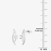 G-H / Vs2-Si1 Womens 1/3 CT. T.W. Lab Grown White Diamond 10K Gold Drop Earrings