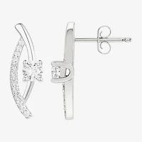 G-H / Vs2-Si1 Womens 1/3 CT. T.W. Lab Grown White Diamond 10K Gold Drop Earrings