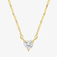 Yes, Please! Womens Lab Created White Sapphire Sterling Silver Heart 2-pc. Jewelry Set