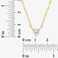 Yes, Please! Womens Lab Created White Sapphire Sterling Silver Heart 2-pc. Jewelry Set