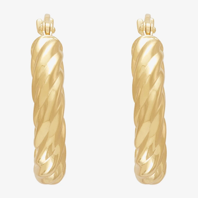 Silver Addiction Womens 14K Gold Over Silver 2 Pair Earring Set
