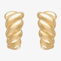 Silver Addiction Womens 14K Gold Over Silver 2 Pair Earring Set