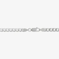 Made in Italy Mens Sterling Silver 20 Inch Curb Chain Necklace